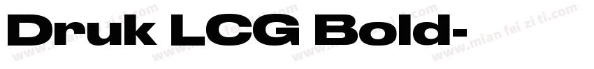 Druk LCG Bold字体转换